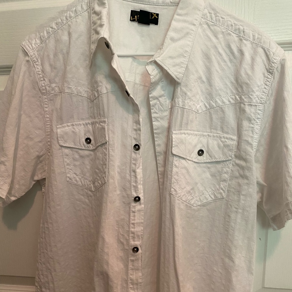 Helix White Button Up